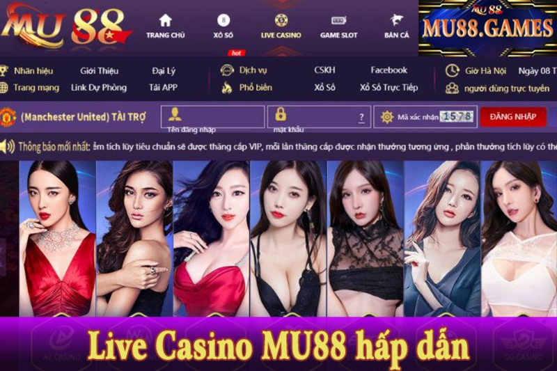 Live casino MU88 hấp dẫn